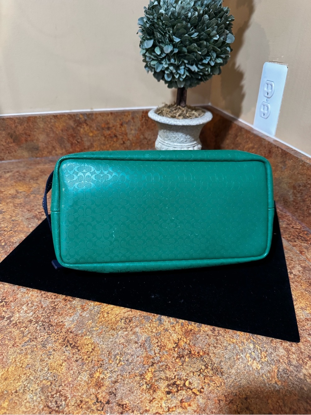 NWOT Coach Heritage Colorblock Double Zip Toiletry Bag Dopp Kit - Picture 4 of 7